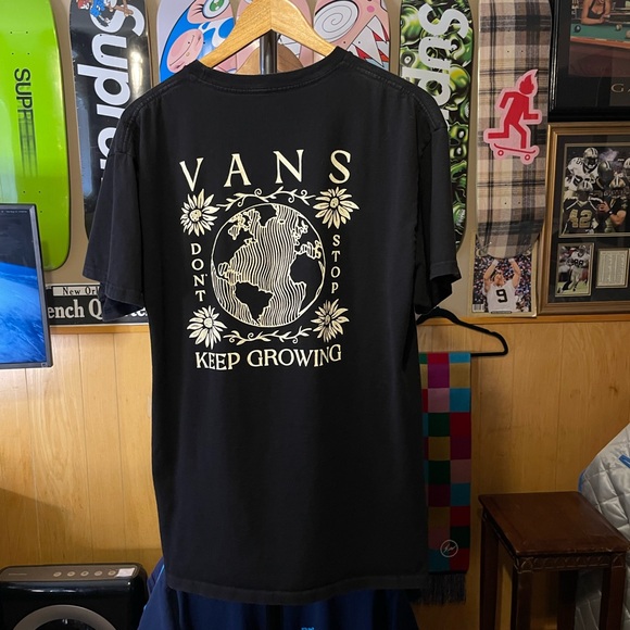 Vans Other - Vans don’t stop keep growing Black and White Graphic Tee globe Mens size large